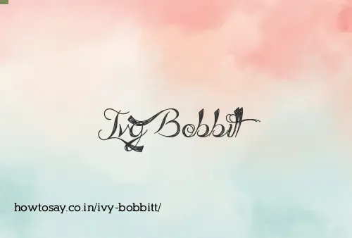 Ivy Bobbitt