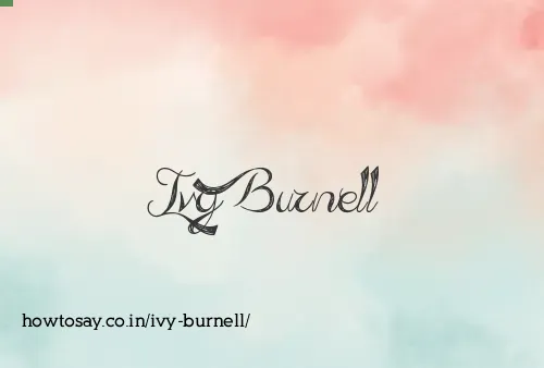 Ivy Burnell