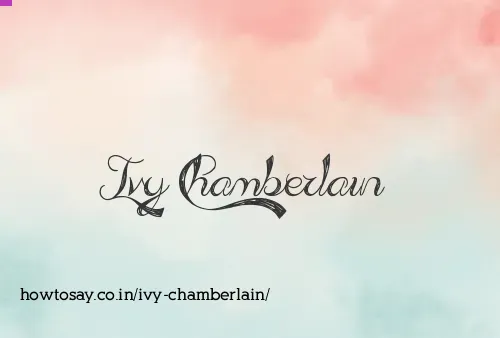 Ivy Chamberlain
