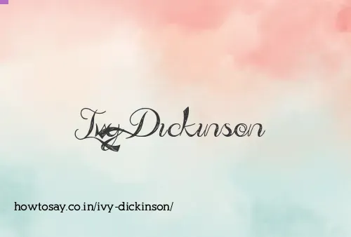 Ivy Dickinson