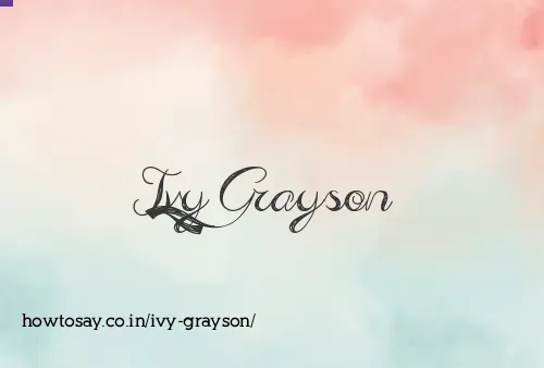 Ivy Grayson