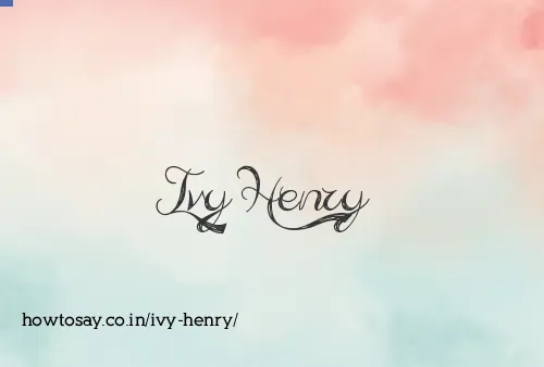 Ivy Henry