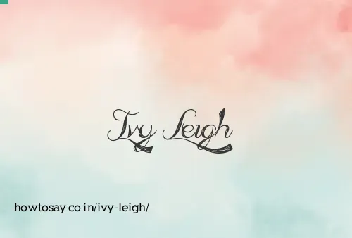 Ivy Leigh