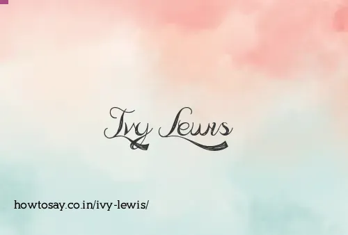 Ivy Lewis