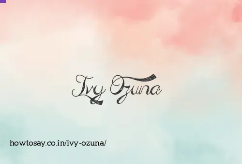 Ivy Ozuna