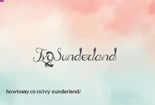 Ivy Sunderland