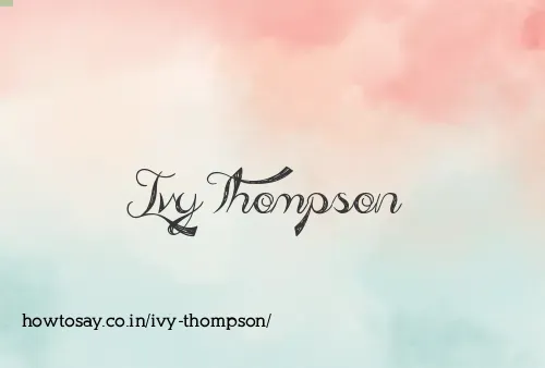 Ivy Thompson