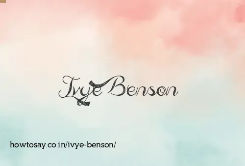 Ivye Benson