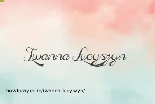 Iwanna Lucyszyn