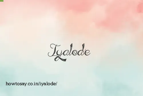 Iyalode