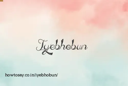 Iyebhobun