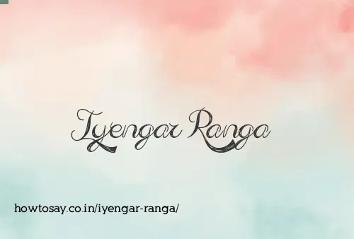 Iyengar Ranga