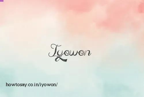 Iyowon