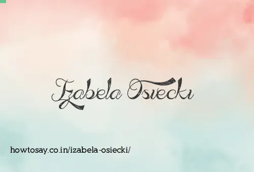 Izabela Osiecki