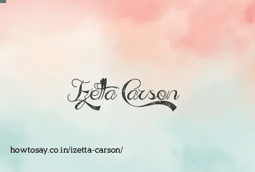 Izetta Carson