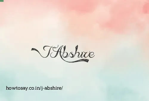 J Abshire