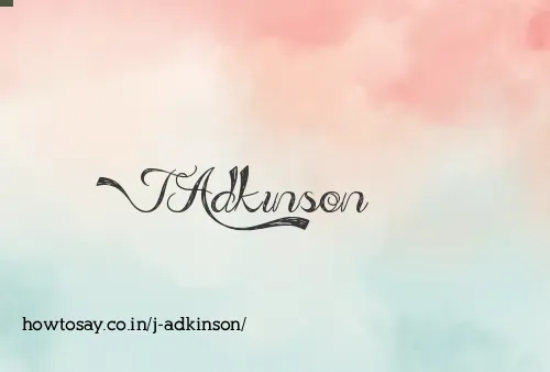 J Adkinson