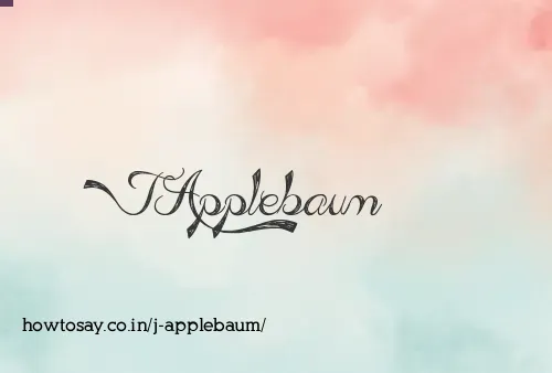 J Applebaum