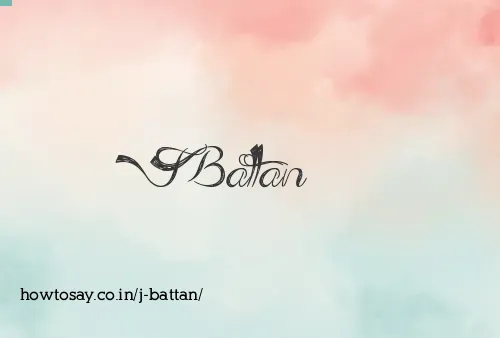 J Battan