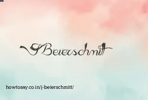 J Beierschmitt