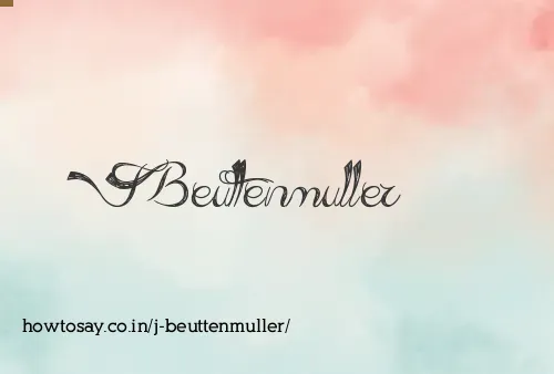 J Beuttenmuller