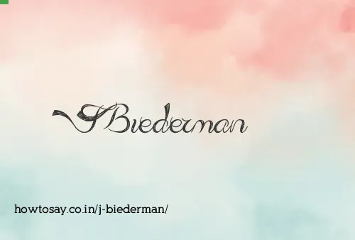J Biederman