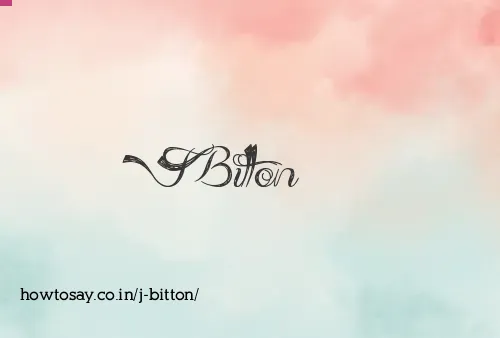 J Bitton