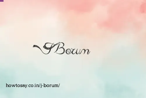 J Borum