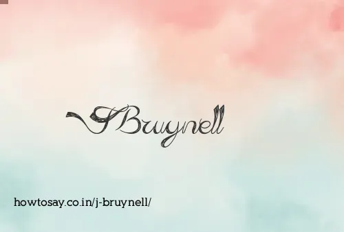J Bruynell