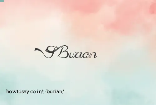 J Burian