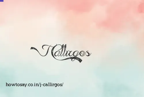 J Callirgos