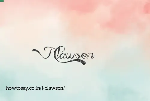 J Clawson