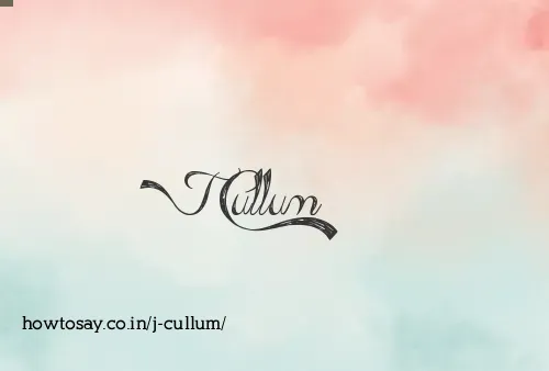 J Cullum
