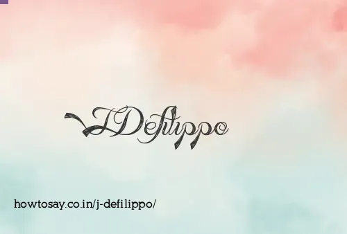 J Defilippo