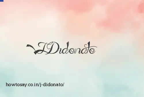 J Didonato