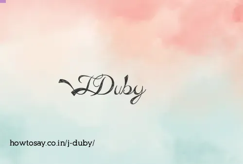 J Duby