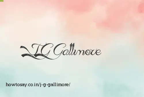 J G Gallimore