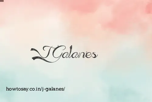 J Galanes