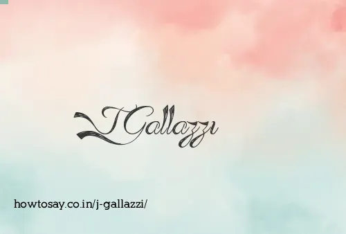 J Gallazzi