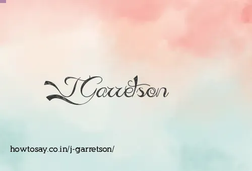 J Garretson