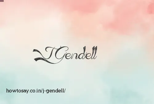 J Gendell