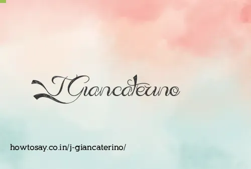 J Giancaterino