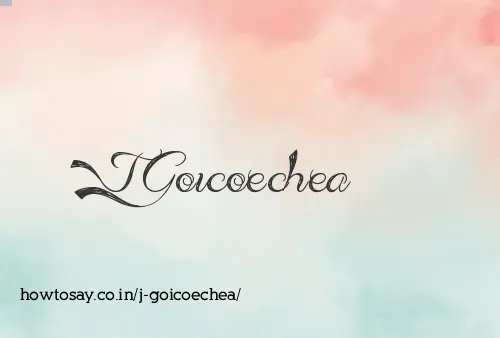 J Goicoechea