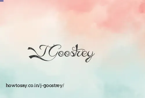 J Goostrey