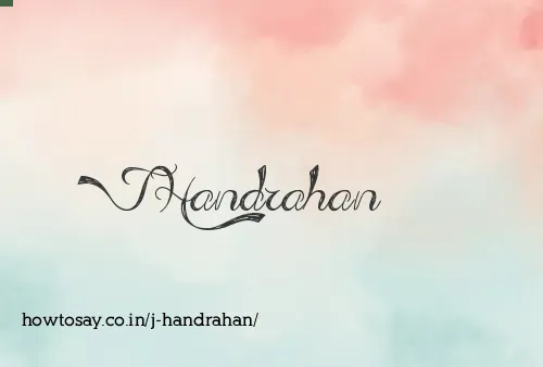 J Handrahan