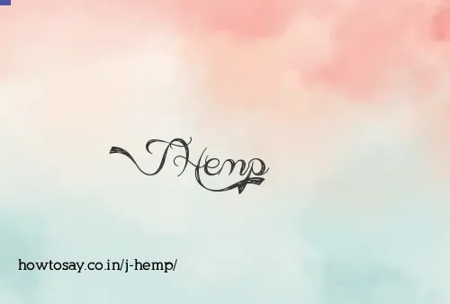 J Hemp