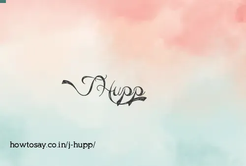 J Hupp