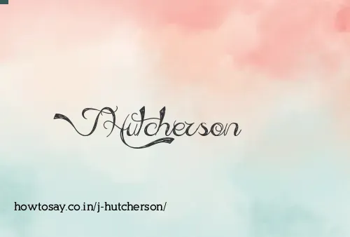 J Hutcherson