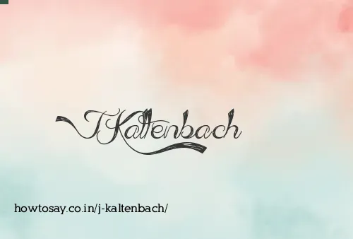 J Kaltenbach