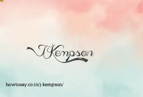 J Kempson